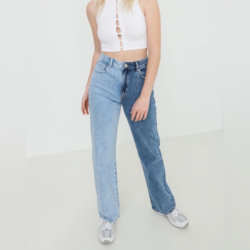 Garage 2-Toned High-Waist Jeans Size 26/3